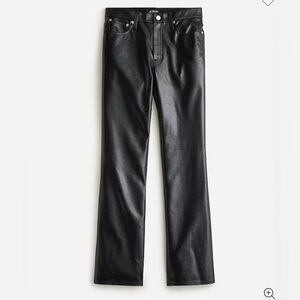 J Crew Collection Demi Boot pant in Faux leather